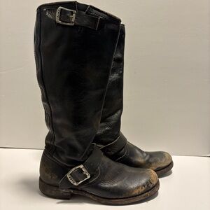FRYE Veronica Slouch Leather Boot Women’s Size 6 Black